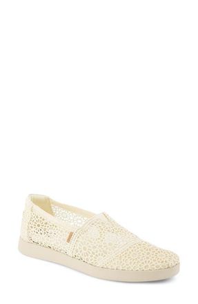 Toms Alpargata Plus Slip-On in Natural Crochet at Nordstrom, Size 9.5