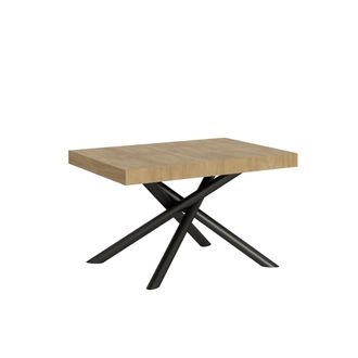 Itamoby Mesa extensible 90x120/224 cm efecto madera roble natural, hierro