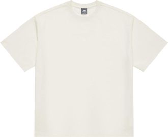 New Balance Linear Heritage Brushed Back Jersey Oversized T-Shirt Asia Sizing White AMT42335-CIC
