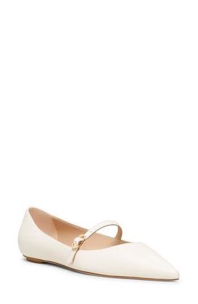 Stuart Weitzman Emilia Mary Jane Flat in Seashell at Nordstrom Rack, Size 11