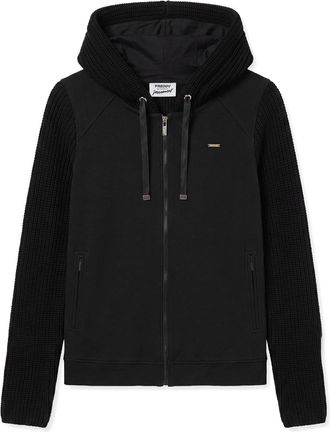 Freddy Felpa donna con cappuccio e full zip in modal e tricot