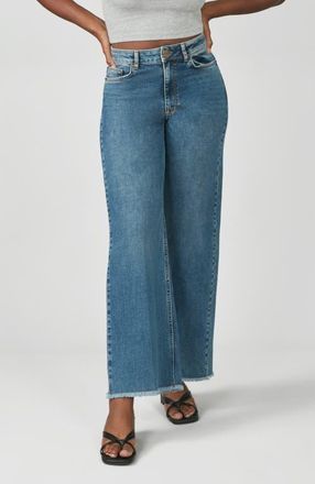 Lola Jeans Milan Ultra High Rise Wide Leg Jeans in Dim Sky at Nordstrom, Size 31
