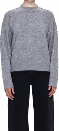 Pistola Denim Aura Sweater In Charcoal Diamonte