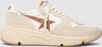Golden Goose Baskets Running Sole White/Beige/Brown