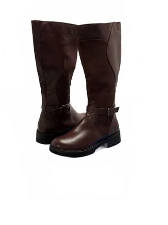 Easy Street Womens Erica Knee High Boot In Burgundy