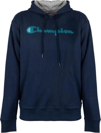 Champion Felpa con cappuccio taglio dritto - - Sweatshirts & Hoodies - Uomo - Blu - L
