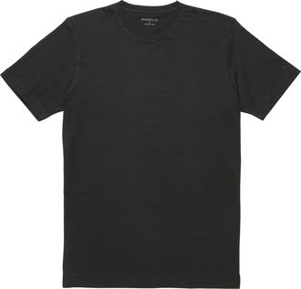 Marvelis T-Shirt MARVELIS, Herren, Gr. XXL, schwarz, Obermaterial: 100% Baumwolle, regular fit, Rundhals, Shirts T-Shirt, Doppelpack, basic, Rundhals, Unterzie