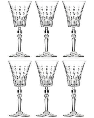 Barski Set Of 6 White Wine Glasses