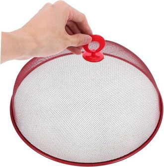 OEM Reloj De Hierro Rojo Para Alimentos De 30 Cm - Mango Ergon&oacute;mico, Malla Transparente, Para Uso En Exteriores