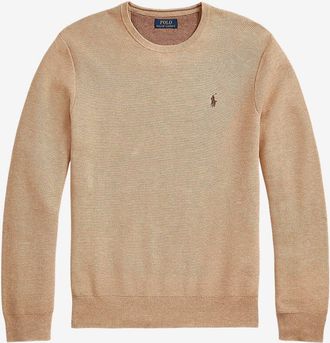 Polo Ralph Lauren Rundhalspullover aus Baumwollpiqu&eacute; Pony