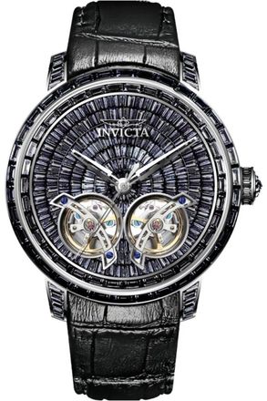 Invicta Objet D Art 69458 Herenhorloge - Automatisch Uurwerk - Roestvrij Staal met Zwarte Wijzerplaat - 45 mm