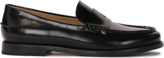 Kazar Zwarte veelzijdige instap halfschoenen - Dames - Loafers - Zwart - 36 EU - Leer - Schoenen