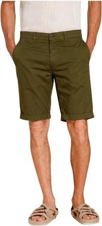 Mason's London Bermuda Chino - Heren - Korte Broeken - Groen - S - Katoen - Korte Broeken
