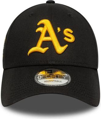 New Era Black 9FORTY Logo Baseball Hat