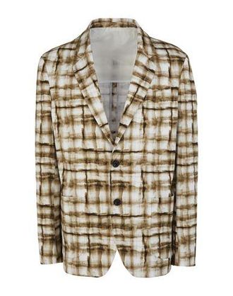 8 by YOOX COTTON PRINTED OVERSIZE SINGLE-BRESTED BLAZER