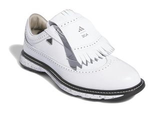 adidas Golf MC87 BOA Golf Shoes Footwear White/Iron Metallic/Core Black : Mens 12.5 - Womens 13.5 Medium, Leather