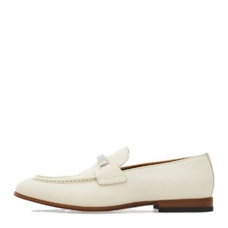 Ferragamo Metal Ornament Leather Moccasin, Size 9 E