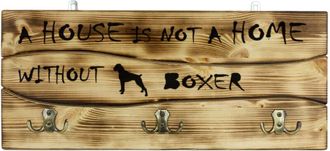 OEM Boxer, Boxer - Percha Con Perro, Expositor De Medallas, Decoraci&oacute;n Del Hogar De Art-dog