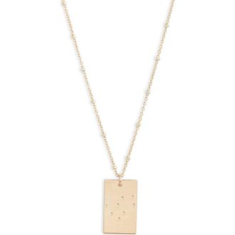 Set & Stones Zodiac Constellation Pendant Necklace in Gold - Gemini at Nordstrom