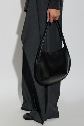 Jil Sander Kante Leather Bag, Womens, Black