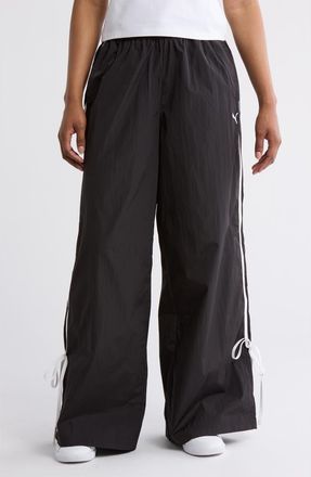 Puma Modern Delight Track Pants in Puma Black at Nordstrom Rack, Size Large