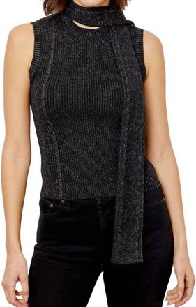 dh New York Rosabella Top In Black Lurex