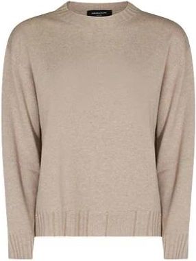 Fabiana Filippi Mad 216F0280000M281 Ronde hals Breiwerk - Dames - Ronde hals truien - Beige - XS - Truien & Vesten