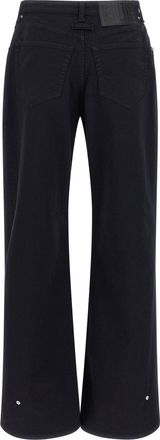 Jean Paul Gaultier Wide-Leg Denim Jeans - Black