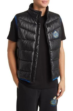 BOSS x NFL Corner Recycled Polyamide Puffer Vest in Los Angeles Rams Black at Nordstrom Rack, Size Xx-Large