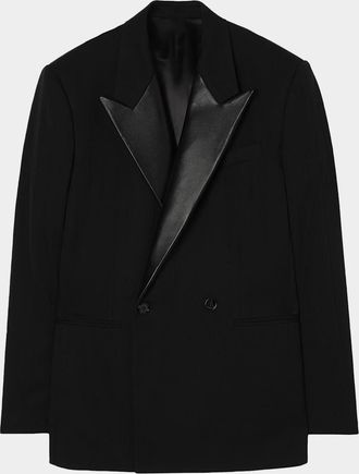 Burberry Men & apos;s Slim Fit Wool Satin-Lapel Tuxedo Jacket
