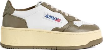 Autry Leren sneakers met plateauzool - Wit