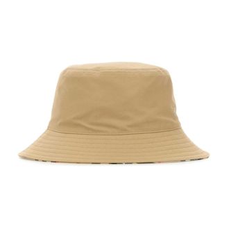 Burberry Hats, male, Beige, Size: L Reversible Cotton Baseball Cap