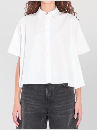 Loewe cropped asymmetric short sleeve shirt