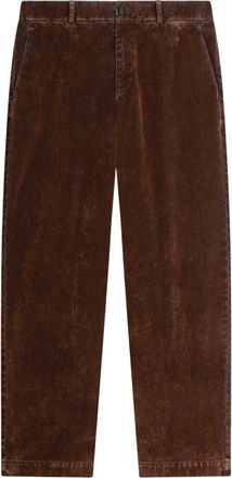 Ballantyne Velvet Texture Wide-Leg Trousers
