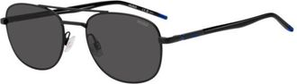HUGO BOSS Black sunglasses with blue details