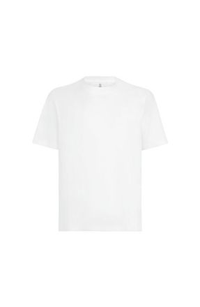 Brunello Cucinelli Cotton jersey crew neck T-shirt in White at Nordstrom, Size Xxx-Large Eu