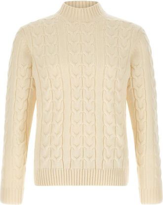 Zanone Off White Knitted Sweater