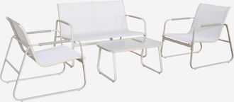 Sweeek Set Da Giardino In Acciaio, 4 Posti