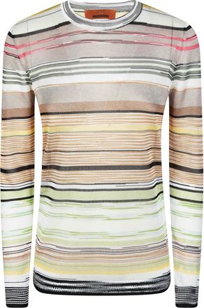 Missoni Striped Lightweight Crewneck Sweater