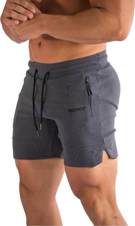 Generic Mens Clothes Sale Clearance Mens Gym Shorts with Zip Pockets Casual Quick-Dry Regular Plain Lightweight Sports Shorts Drawstring Straight Easy Care Pa