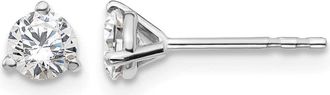 Diamond2Deal 14k White Gold 1/2 ctw Lab Grown Diamond Stud Earrings