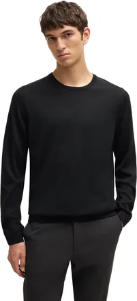 HUGO BOSS Boss Black trui wol zwart Leno normale fit