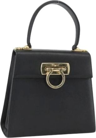 Ferragamo Pre-owned Handbags, female, Black, Size: ONE SIZE Pre-owned Hand Bag