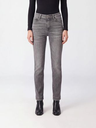 7 For All Mankind Jeans Modern Dojo a vita media in denim grigio