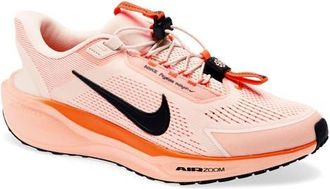 Nike Pegasus EasyOn Running Shoe in Pearl White/Black/Orange at Nordstrom, Size 10.5