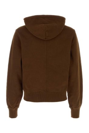 Entire studios Mens Chocolate Cotton Sweatshirt Brunette Exterior: Felpe