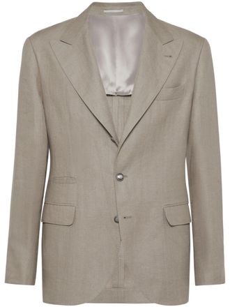 Brunello Cucinelli Blazer monopetto - Verde