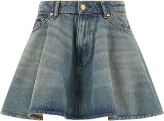Ganni Tint Rigid Denim Skirt