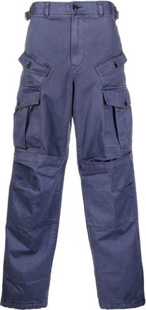 Diesel cotton cargo trousers - men - Cotton - 34 - Blue