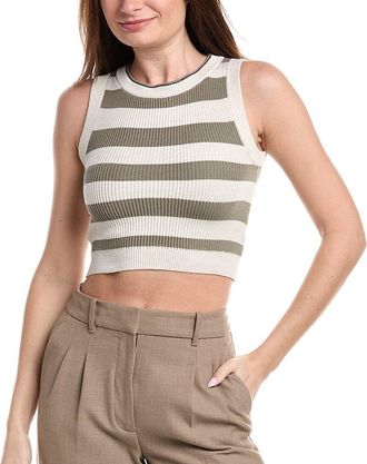 Brunello Cucinelli Cashmere Cropped Sweater Vest